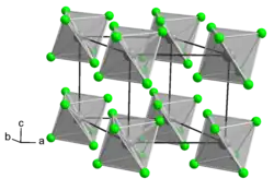 Kristallstruktur von Molybdän(VI)-chlorid