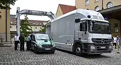 Röntgenmobil des deutschen Zolls