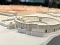 Modell des Amphitheaters in Vindonissa