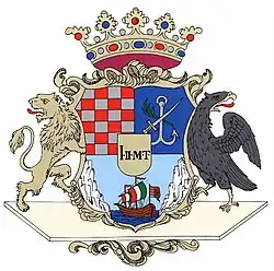 Wappen des Komitats Modruš-Rijeka (Modrus-Fiume)