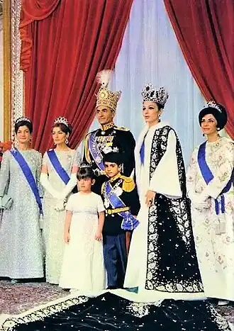 Mohammad Reza und Farah Pahlavi, Dynastiebild, 1967; offizielles Foto