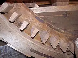 Kammrad mit nummerierten Zähnen für den Motorantrieb