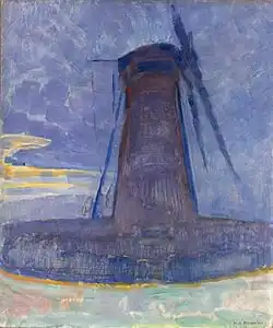 Mühle bei Domburg (1908) von Piet Mondrian