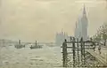 Claude Monet: Die Themse bei Westminster, 1871