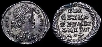 Silbermünze Chlothars