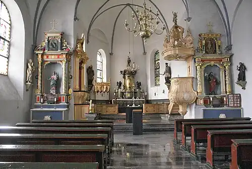 Innenraum mit barocker Ausstattung