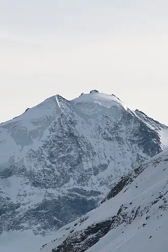 Blick vom Corne de Sorebois auf die Nordwand (Januar 2010)
