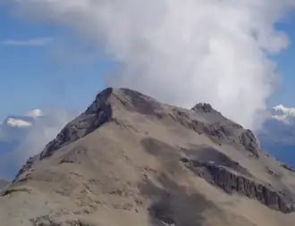 Gipfel des Mont Bonvin (VS), 2995 m, von Westen gesehen