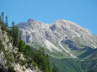 Monte Pramaggiore von Süden betrachtet