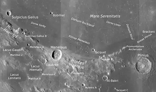 Mare Serenitatis mit Tacquet (LROC-WAC)