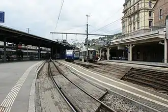 Endbahnhof der Montreux–Berner Oberland-Bahn (2010)