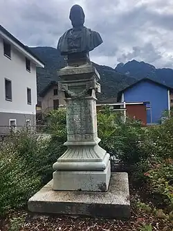 Denkmal für Ambrogio Bertoni, Via Generale Guisan, Biasca, 1899