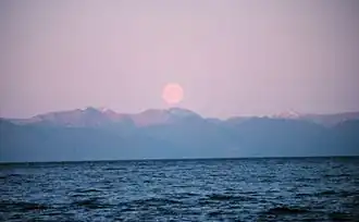 Mondaufgang in der Chatham Strait