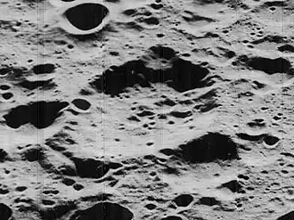 Lunar-Orbiter-5-Aufnahme, Blickrichtung Westen