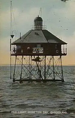 Moreton Bay Pile Light ca. 1911