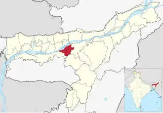 Lagekarte des Distrikts