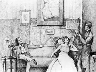 Cora in Hypnose, Wien 1899