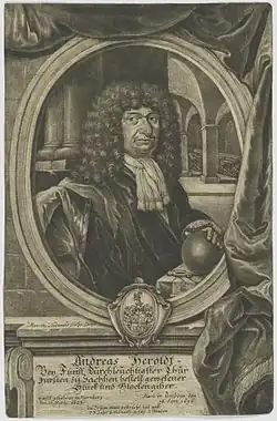 Kupferstich des kursächsischen Stück- und Glockengießers Andreas Herold (1623–1696)