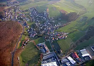 Luftaufnahme Ortsteil Mornshausen