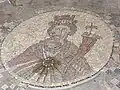Mosaik der Göttin Tyche aus byzantinischer Zeit an der Palladius-Straße des antiken Bet Scheʾan