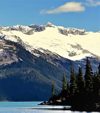 Westansicht vom Garibaldi Lake aus