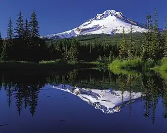 Mt. Hood vom Mirror Lake aus gesehen