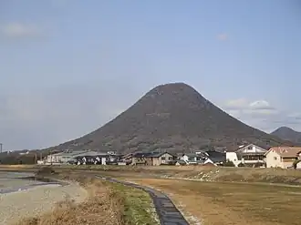 Der Iino von der Nakakatabrücke in Marugame aus gesehen