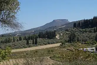 Blick von Süden auf den Foukas