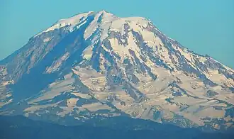 Der North Mowich Glacier am Nordwesthang des Mount Rainier