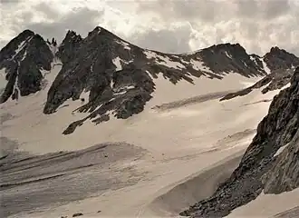 Mount Warren über dem Dinwoody Glacier
