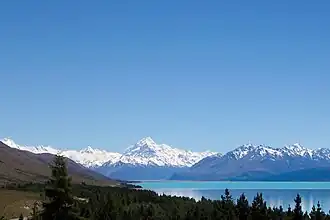 Blick auf den Aoraki/Mount Cook von Südosten