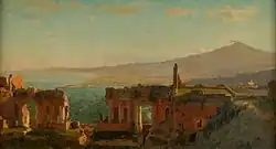 Taormina (Blick von Taormina auf den Ätna, Mt. Aetna from Taormina), 1889