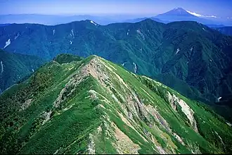 Blick von Hijiri-dake auf den Fuji-san