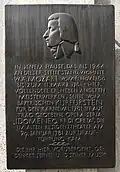 Burgstraße 7, Ecke Altenhofstraße. Wolfgang Amadeus Mozart Gedenktafel