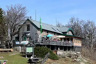 Enzianhütte am Gipfel des Kienecks