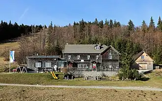 Südansicht des Unterberg-Schutzhauses