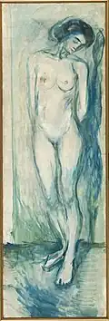 Krotkaja (1927–29), Öl auf Leinwand, 177,5 × 58,5 cm, Munch-Museum Oslo
