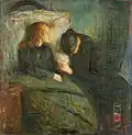Das kranke Kind (1896), Öl auf Leinwand, 121,5 × 118,5, Kunstmuseum Göteborg