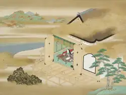 Mitsuoki: Murasaki Shikibu im Ishiyama-dera