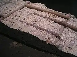 Modell eines Murus Gallicus (Bauprinzip wie bei der Burgmauer in Kempfeld)