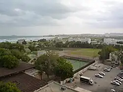 Blick über Maskat, links oben die Insel Al Fahal