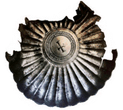 Silberne Platte aus San Michele Maggiore