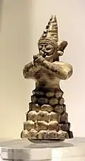 Statuette eines Berggottes, Elfenbein, Höhe 3,6&nbsp;cm, Museum Ankara