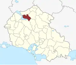 Lage des Bavelse Sogn in der Næstved Kommune