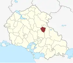 Lage des Fensmark Sogn in der Næstved Kommune