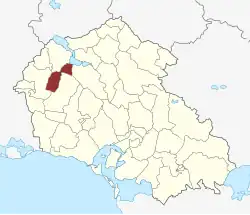 Lage des Fuglebjerg Sogn in der Næstved Kommune