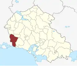 Lage des Fyrendal Sogn in der Næstved Kommune