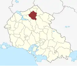 Lage des Glumsø Sogn in der Næstved Kommune