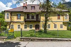 Das Haus Wiegele mit Museum, Bäckerei und Mühle in Nötsch.