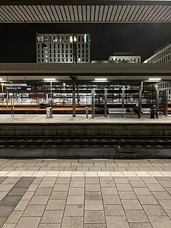 Blick vom Hauptbahnhof (Januar 2022)